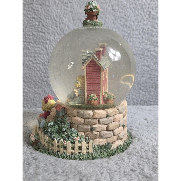 San Francisco Music Box Co Heart Tugs Musical Snow Globe Friends Home House WBox - Picture 7 of 9